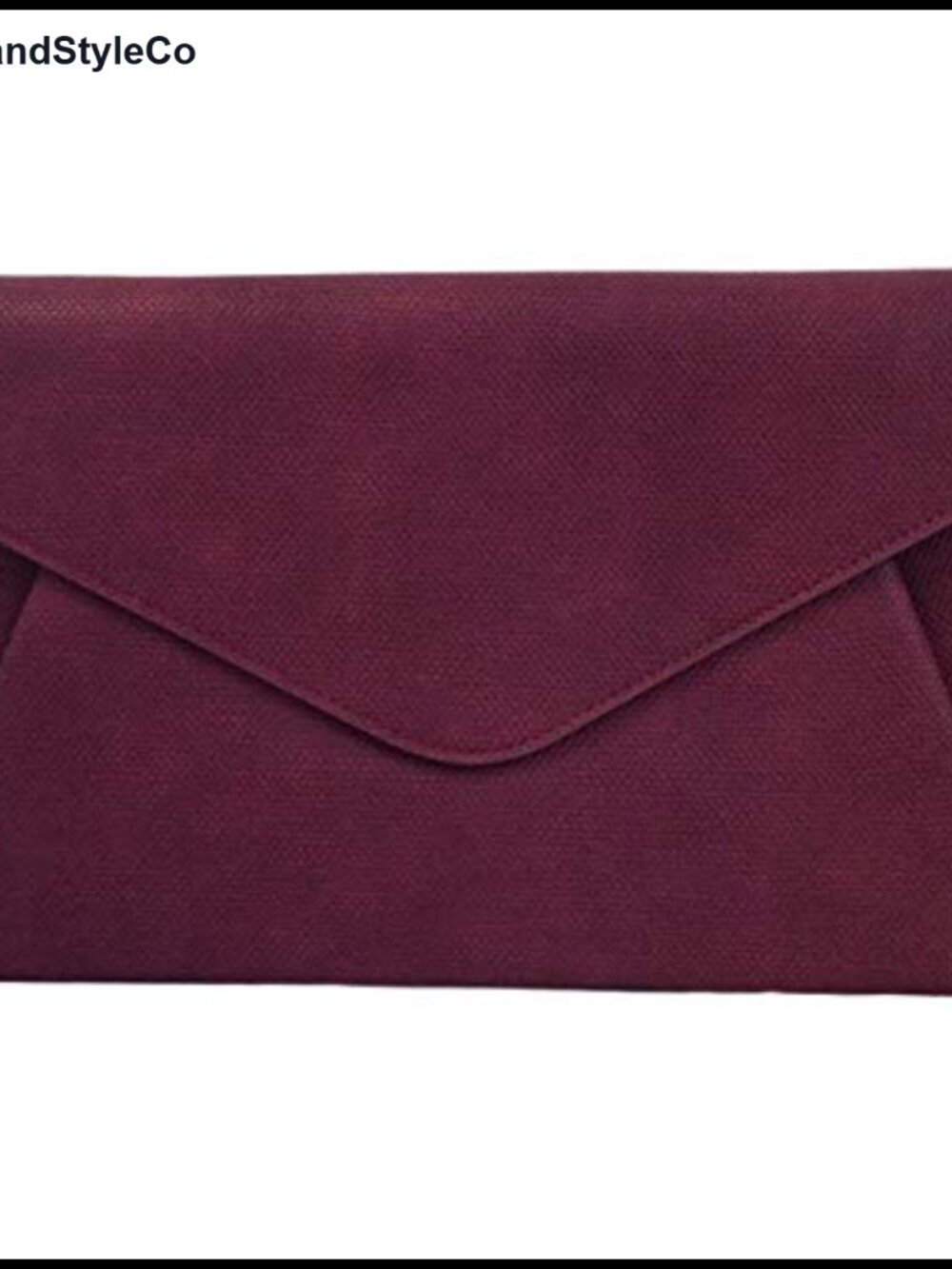 Synthetic Leather Double Pocket Envelope Evening Clutch with Chain